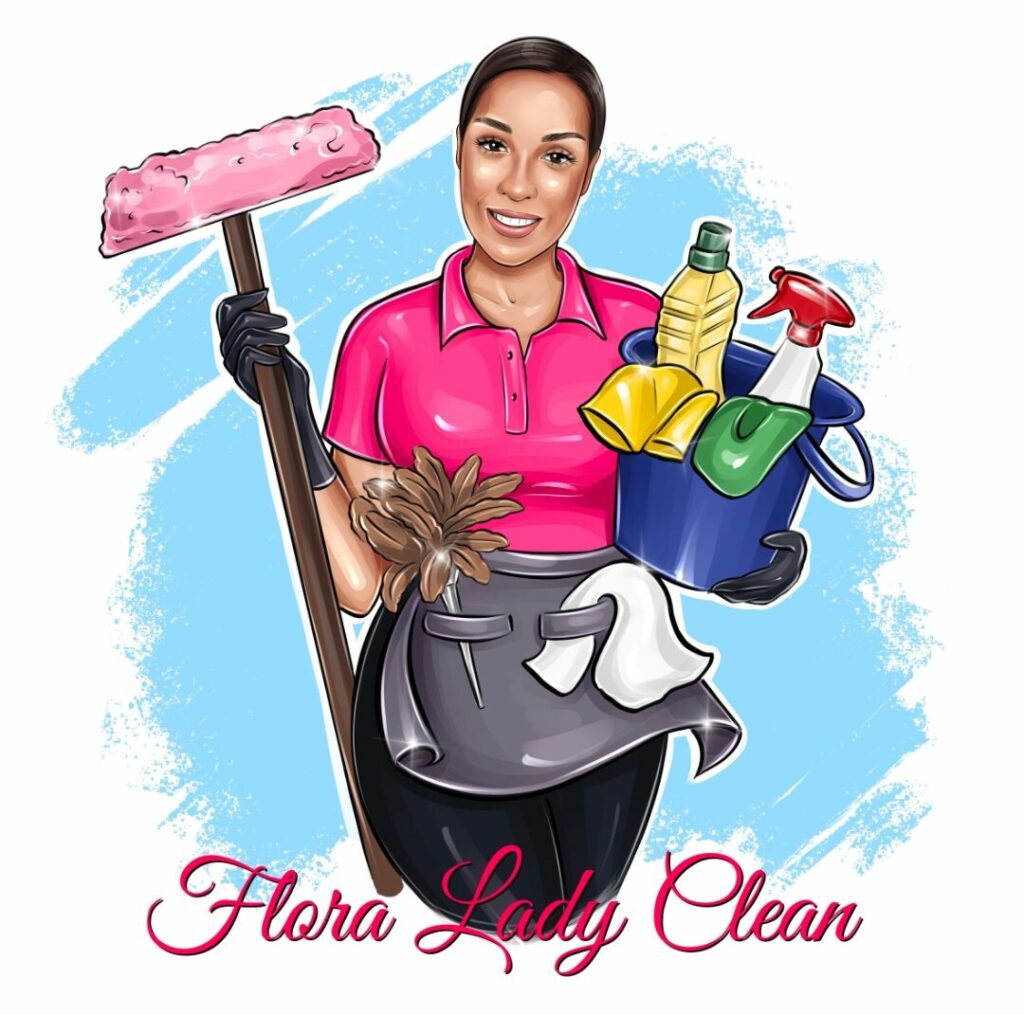 logo flora lady clean